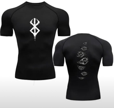Рашгард FitStyle На спине черный