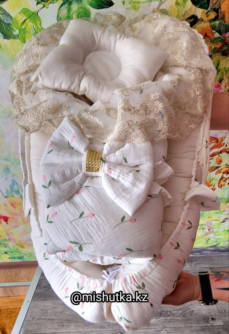 Комплект Baby белый, розовый