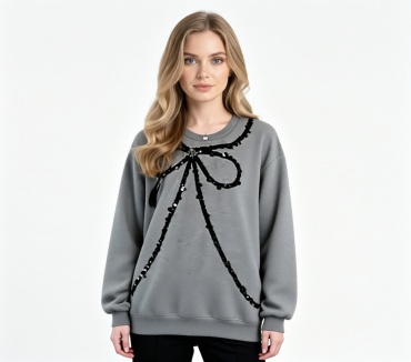 Свитшот Zhanat Moda однотонный графит, песочный