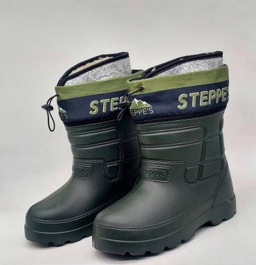 Сапоги STEPPES хаки, черный