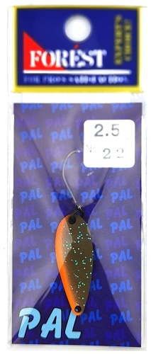 Блесна FOREST Forest Lure Pal 2.5g#, Color 22, Orange Stripe 1 шт