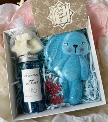 Bath_cosmetics_kz Бомбочка Зайка голубой 360 г 037 бомбочка 360 г