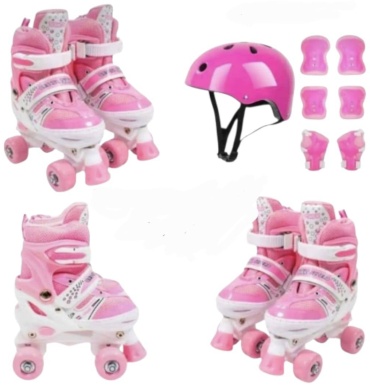 Power Superb ROLLER SKATES FROM NS-SPORT. розовый M35-38 (34-37)