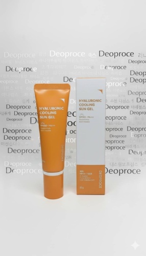 Deoproce гель Hyaluronic Cooling Sun Gel для лица, для области вокруг глаз, для зоны декольте 50 г