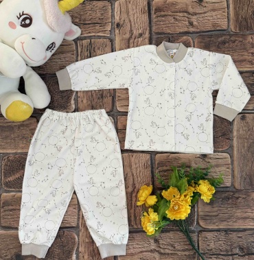 Комплект Munka Kids серый, бежевый