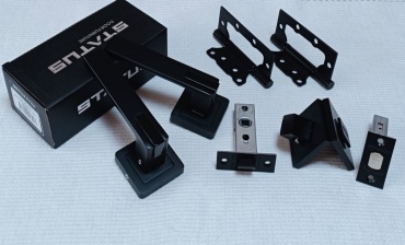 Status ручка на розетке 2 шт, Status ручка на розетке комплект санузел, COBE BLACK