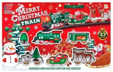 Железная дорога Merry Christmas Train JHX6223, пластик, мультиколор