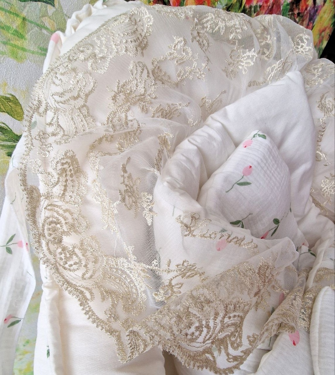 Комплект Baby белый, розовый