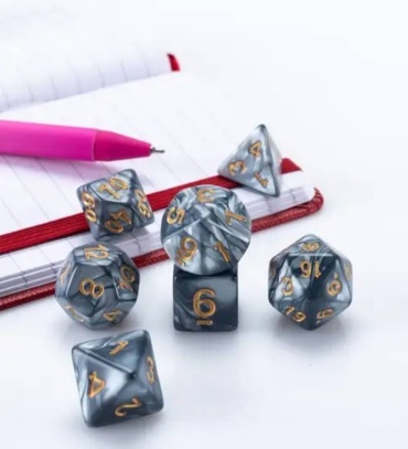 Игральные кости , для настольных и ролевых игр DnD / D&D, 7 шт