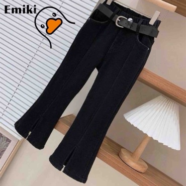 Джинсы расклешенные Emiki черный