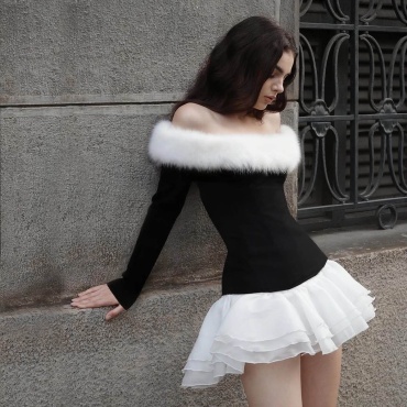 Вечернее платье ANARYM черный, белый