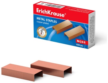 Скобы Erich Krause № 24/6 1000 шт