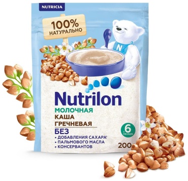 Nutrilon гречка молочная, с 6 месяцев