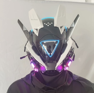 Маска Cyberpunk маска Светодиодная светящаяся Киберпанк