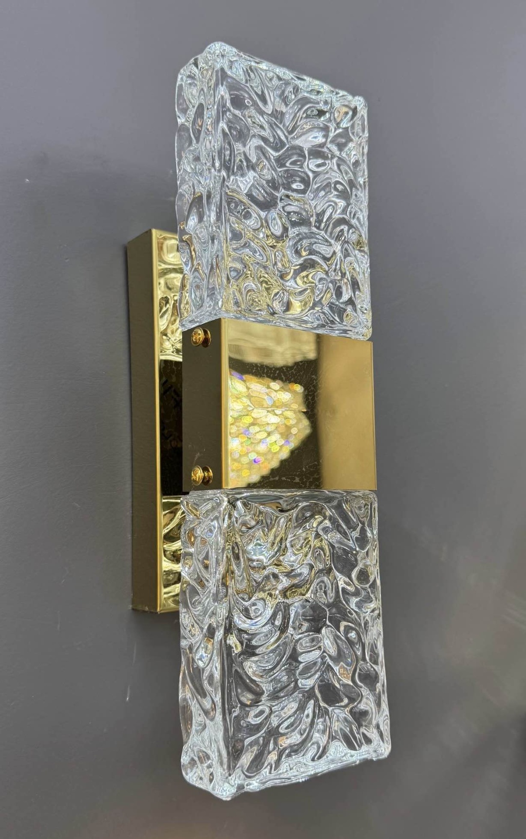 Бра настенный 3D PUZZLE LED, латунь