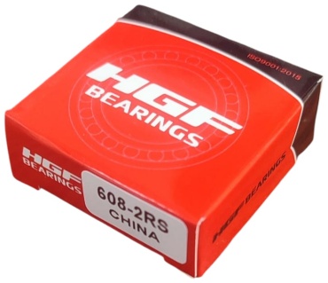 HGF BEARINGS подшипник качения шариковый радиальный цилиндрический однорядный (608-2RS)