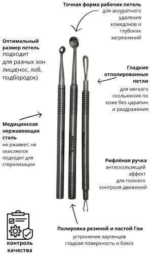 Brauch ложка уно, игла видаля, петля 3 шт