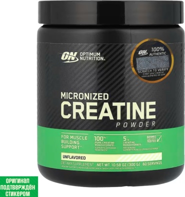 Креатин Optimum Nutrition Micronized Creatine Powder UNF нейтральный 300 г