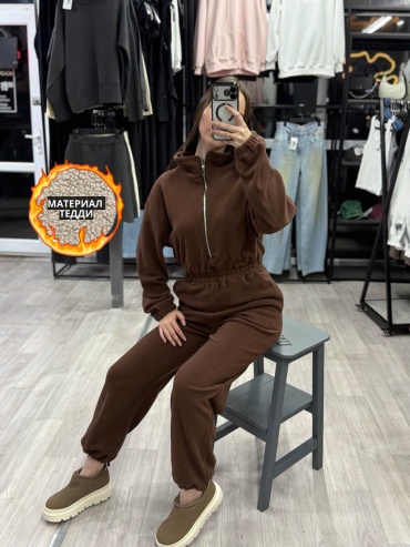 Комбинезон с брюками Look wave коричневый