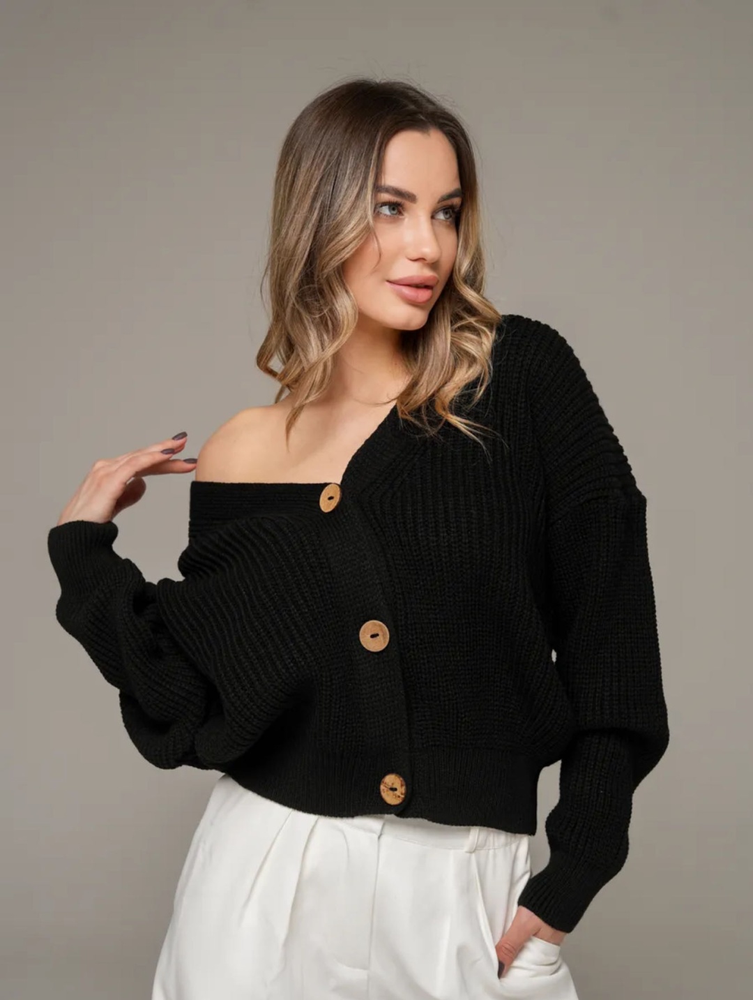 Кардиган TRENDY EIGHT черный