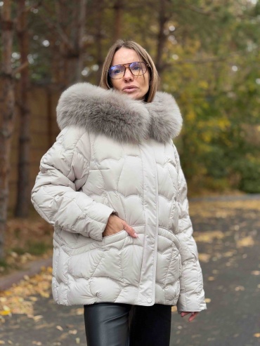 Пуховик мультиколор