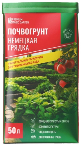 Фабрика грунтов Premium Magic Garden почвогрунт Немецкая грядка 50л