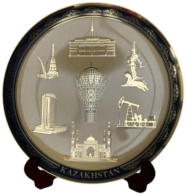 Статуэтка KAZASHKA Сувенирная тарелка 19,8см Казахстан