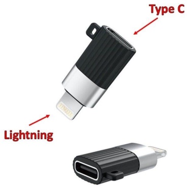 Переходник AMAYA Lightning, 0.05 м, черный