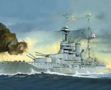 Британский линкор HMS Queen Elizabeth 1918