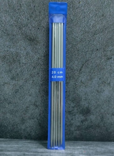 Спицы чулочные 20 см, N 4 ( 5 штук)