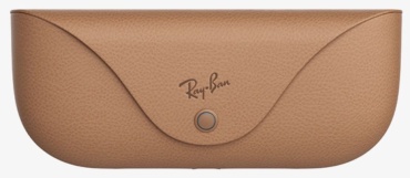 Жесткий футляр Ray-Ban искусственная кожа, 7 x 17 см коричневый