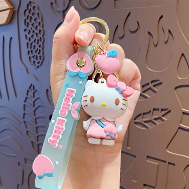 Брелок Hello Kitty пластик, резина 1 шт