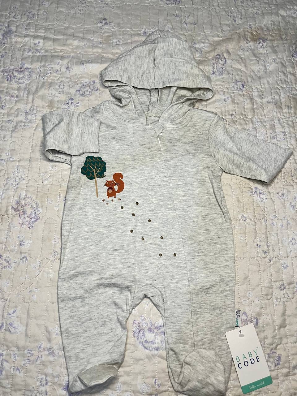 Слип Baby Code серый