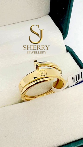 SHERRY 9601741 размер 17 вес 1.35 г золото, без вставок