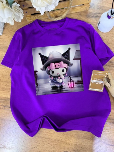 Футболка Куроми Kuromi TMH_TREND.KZ  TMH_TREND.KZ фиолетовый