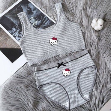 Бикини Hello Kitty серый