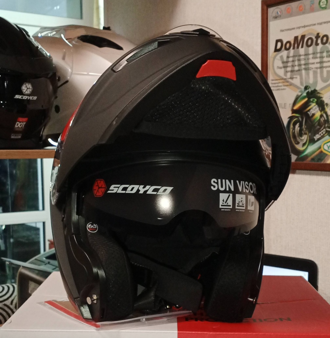 Мотошлем Scoyco WS202 черный матовый L