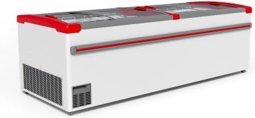 Морозильник RKS UF 2000 B 960 л белый, красный
