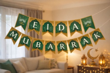 Растяжка Eid Mubarak A6