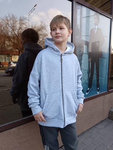Толстовка AMARO серебристый
