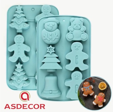 Форма для выпечки, для запекания, для кексов Asdecor силикон, 1 шт