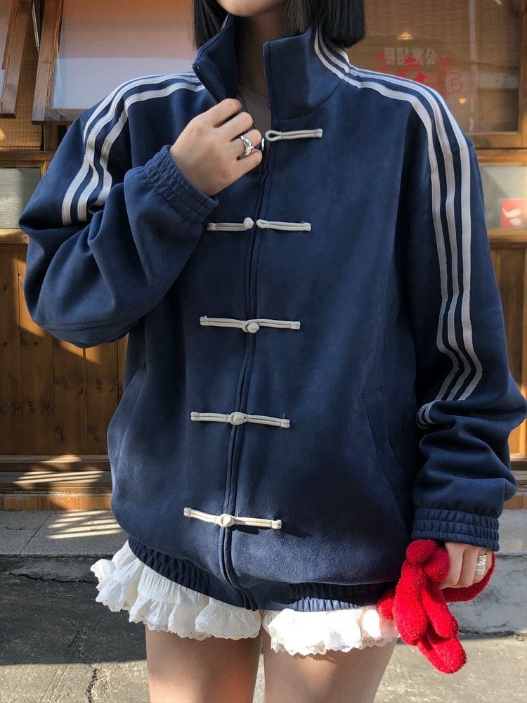 Бомбер синий