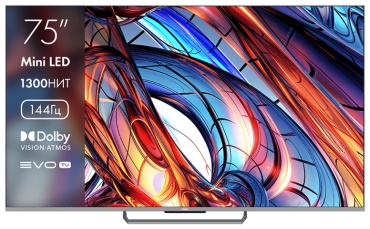 Haier 75 Mini LED 191 см серый
