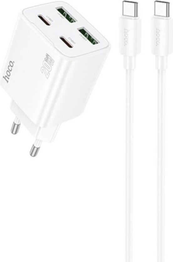 Зарядное устройство Hoco N55 USB Type-C, USB белый