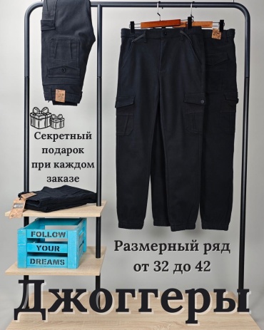 Джоггеры Rich D черный