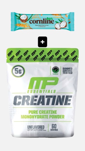 Креатин MusclePharm Creatine Essentials + батончик Cornline 300 г