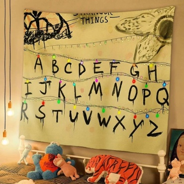 Фанатский флаг Stranger things 110x150 см