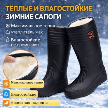 Сапоги черный