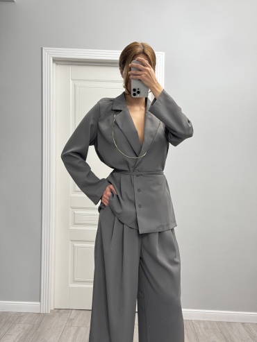 Костюм вечерний MIN style серый