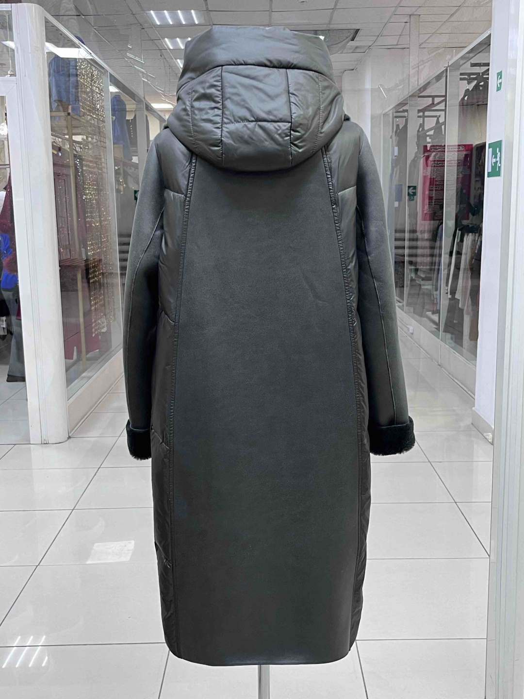 Дубленка зеленый